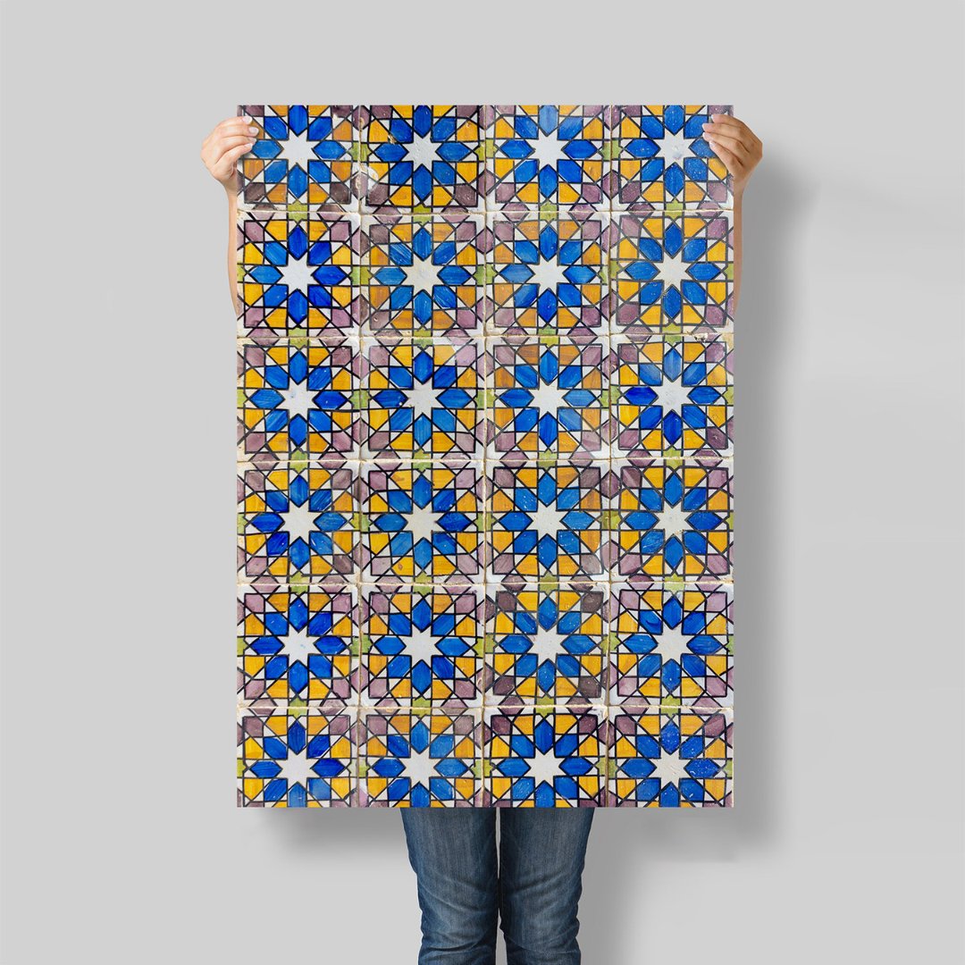 flat lay backdropscarreaux 3064#Couleur_3064-Mosaïque-Royale