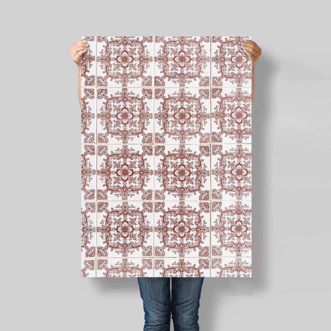 Flat lay 3135 carreaux#Couleur_3135-Terracotta-Vintage