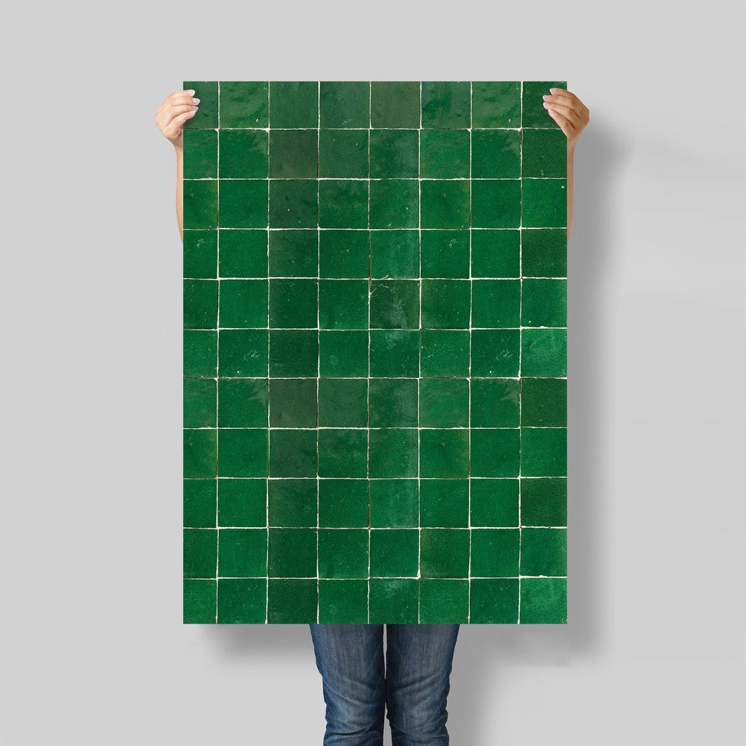 flat lay carreaux 3142#couleur_3142-Vert-Émeraude