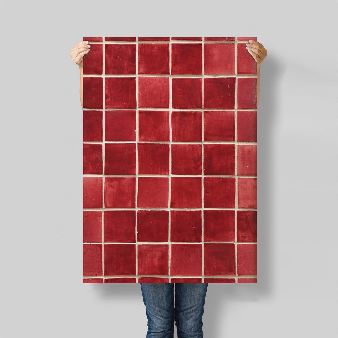 flat lay carreaux 3182#couleur_3182-Rouge-Bistrot
