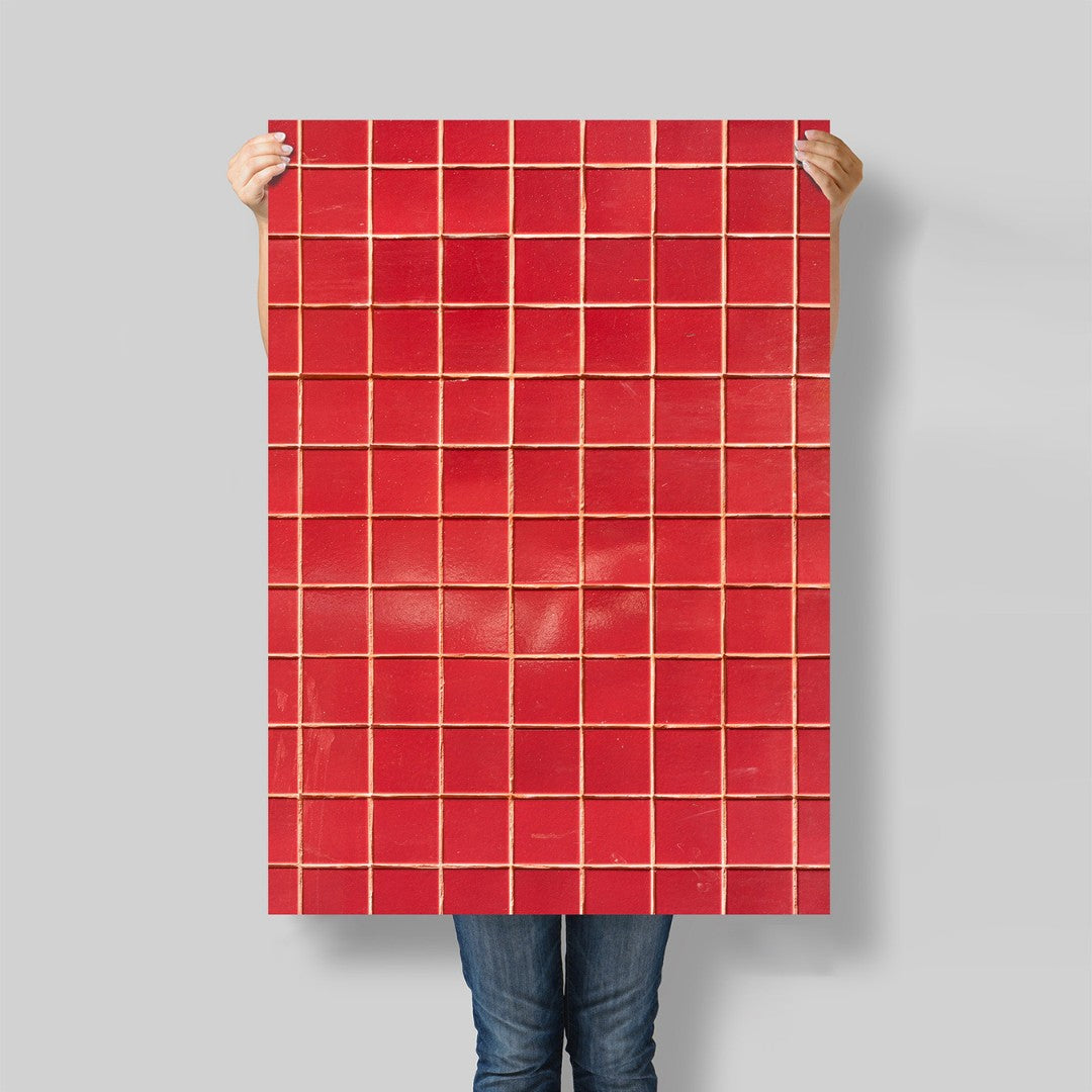 flat lay carreaux 3189#couleur_3189-Rouge-Intense
