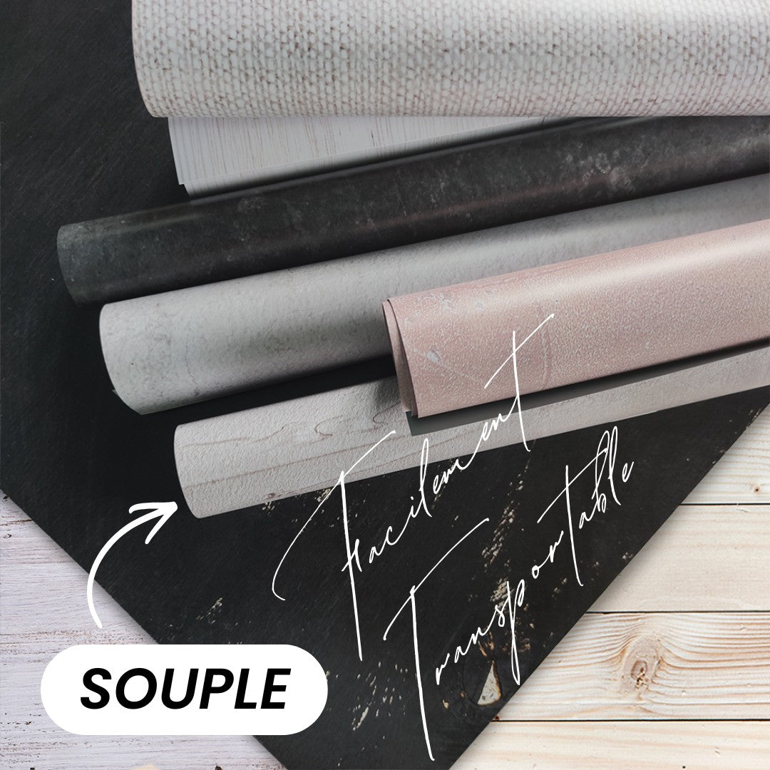 flat lay vinyle souple facilement transportable