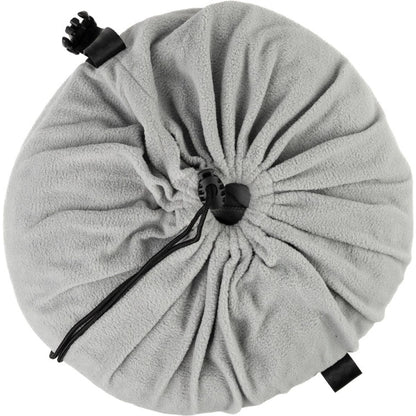 Fond photo anti-froissage Caruba 2,6 x 3 m, coloris gris, mise en situation 