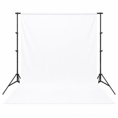 Fond tissu blanc tendu sur barre pour studio photo