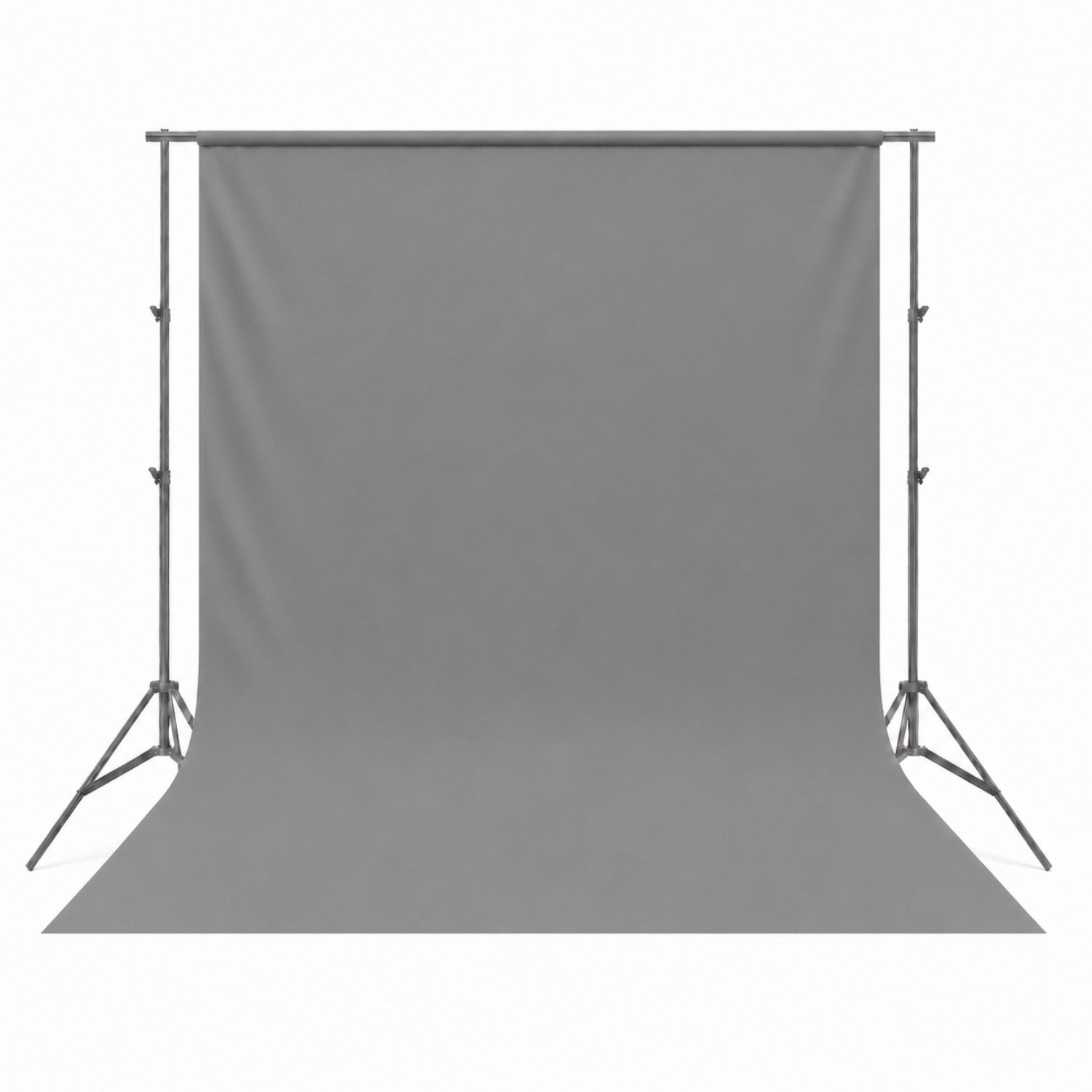 Fond tissu gris tendu sur barre pour studio photo#couleur_gris