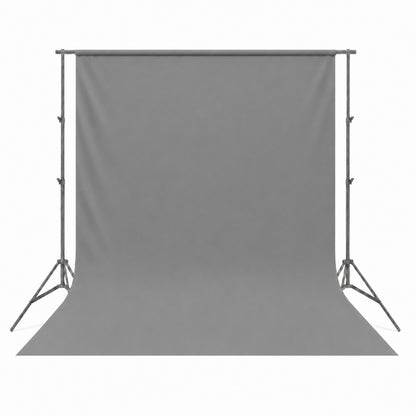Fond tissu gris tendu sur barre pour studio photo
