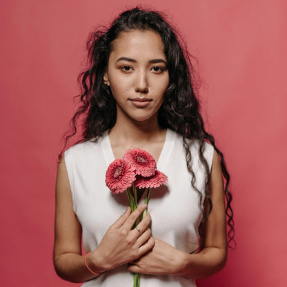 fond papier rose plum femme