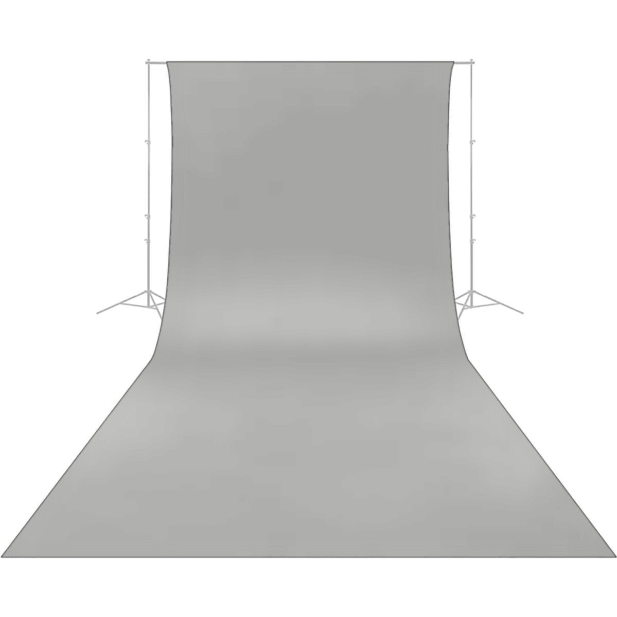 Fond Photo Anti-Froissage Caruba 2,6 x 6 m, coloris gris 