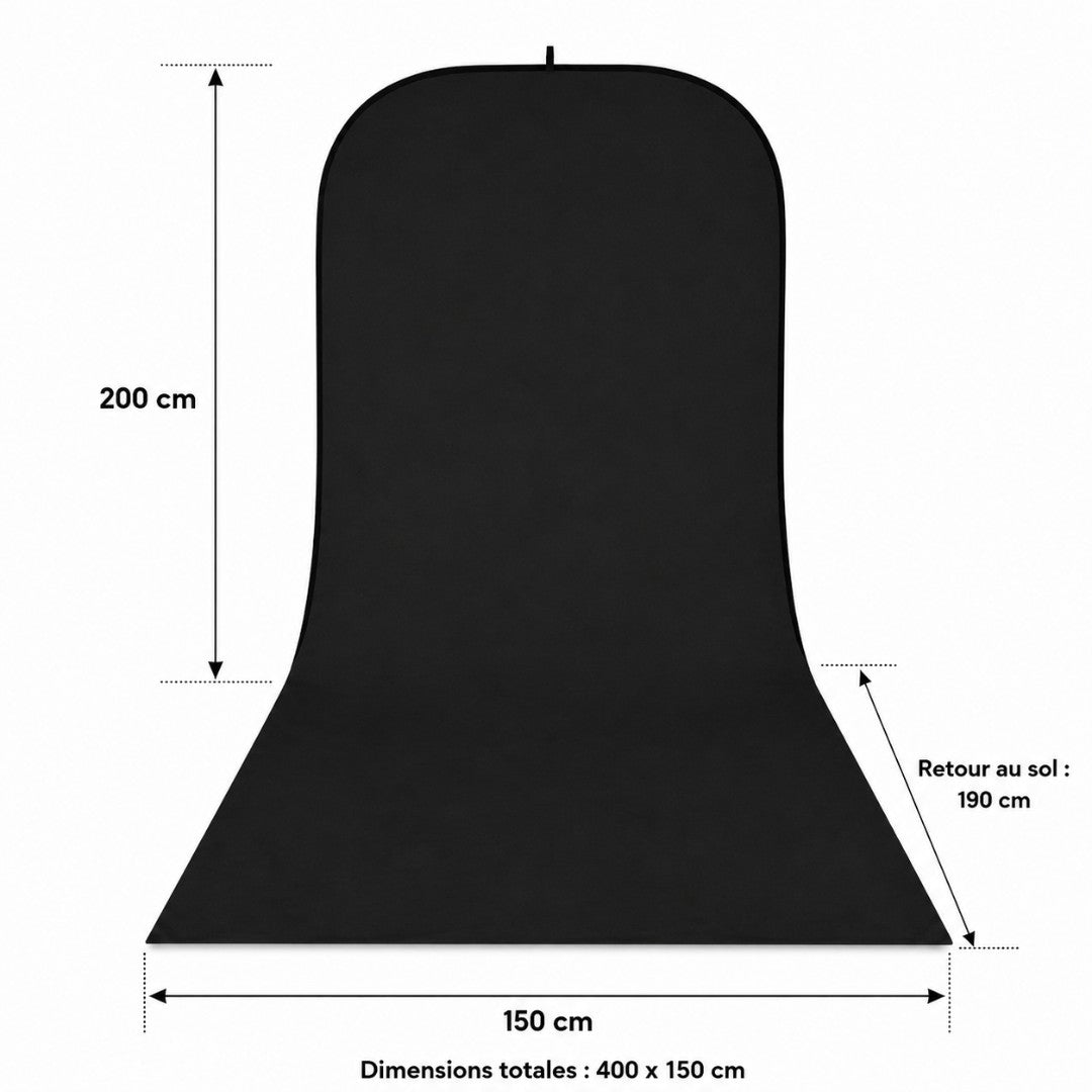 fond photo pliable noir dimensions