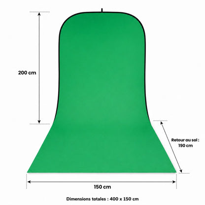 fond vert pliable photo produit