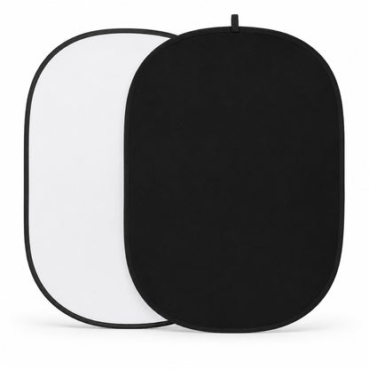fond pliable photo double face blanc noir