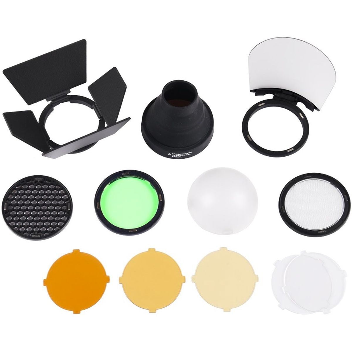 Kit accessoires Godox AK-R1, vue d'ensemble des éléments