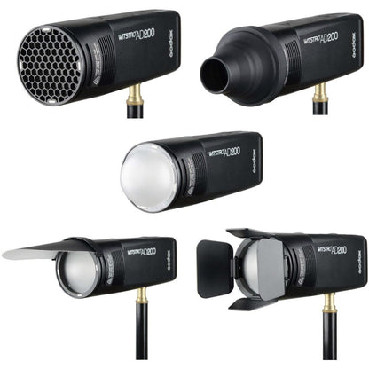 Kit accessoires Godox AK-R1, monté sur flash tête ronde