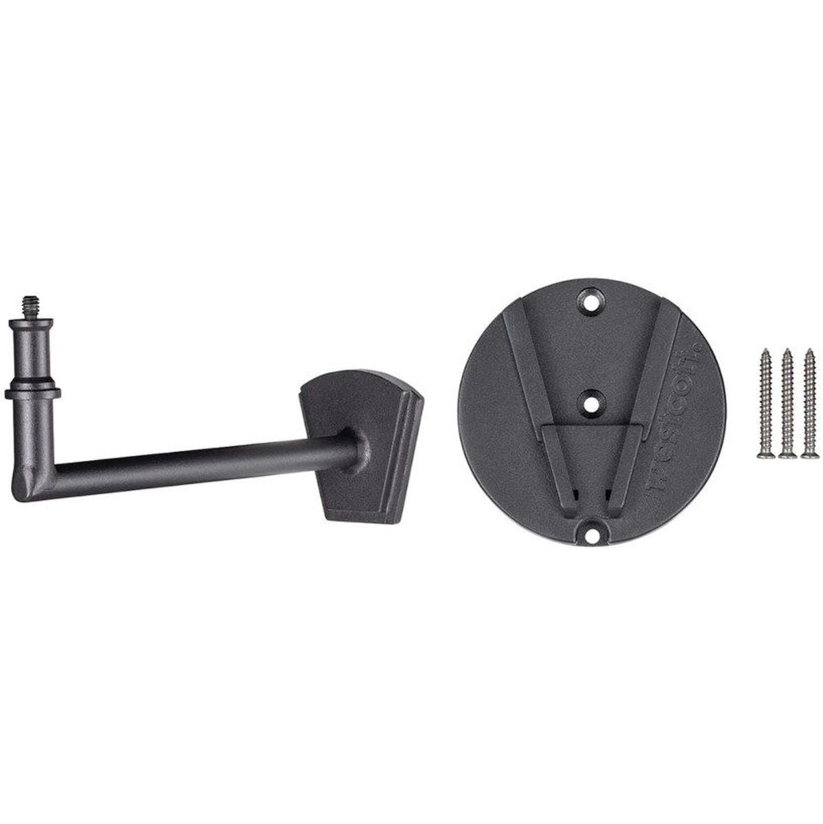 Contenu du kit Bras Mural Westcott Float : bras, base et trois vis