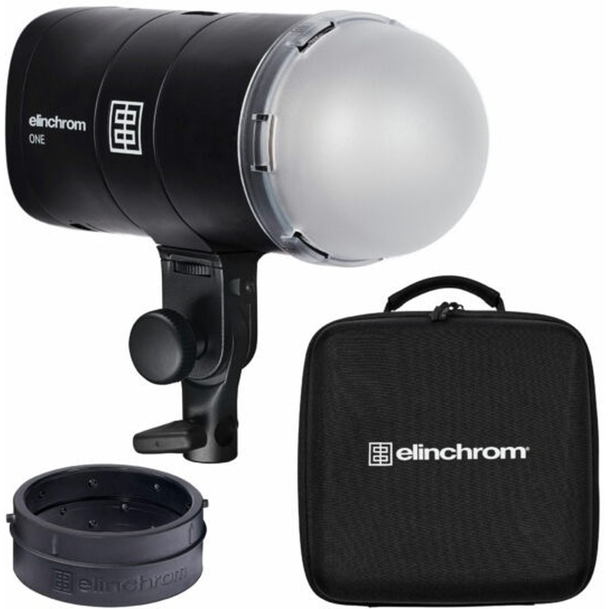 Kit flash portable Elinchrom ONE : flash avec dôme de diffusion, OCF Adapter et étui de transport noir