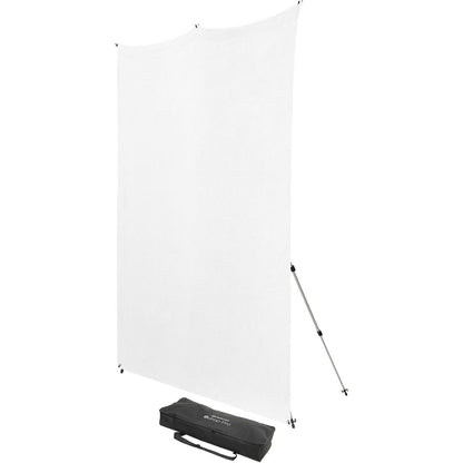 Kit Fond Photo Westcott X-Drop Pro + Support 2,4 x 2,4 m, coloris blanc 