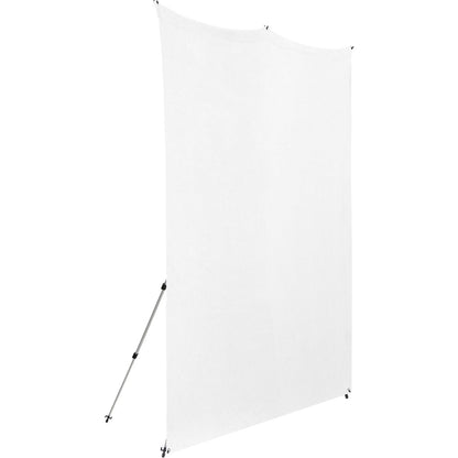 Kit Fond Photo Westcott X-Drop Pro + Support 2,4 x 2,4 m, coloris blanc, vue de détail 