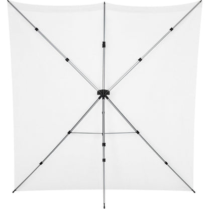 Kit Fond Photo Westcott X-Drop Pro + Support 2,4 x 2,4 m, coloris blanc, vue 4 