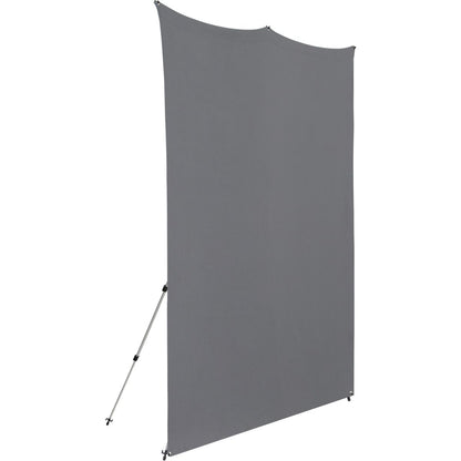 Kit Fond Photo Westcott X-Drop Pro + Support 2,4 x 2,4 m, coloris gris, vue de détail 