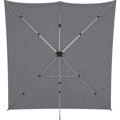 Kit Fond Photo Westcott X-Drop Pro + Support 2,4 x 2,4 m, coloris gris, vue 4 
