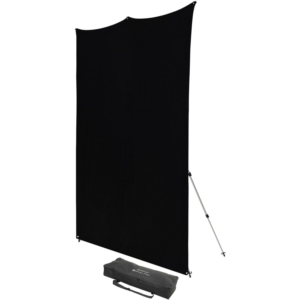 Kit Fond Photo Westcott X-Drop Pro + Support 2,4 x 2,4 m, coloris noir #Couleur_Noir