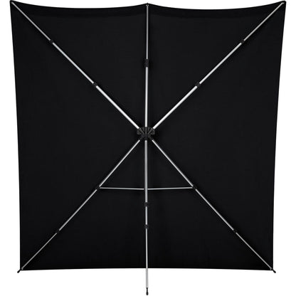 Kit Fond Photo Westcott X-Drop Pro + Support 2,4 x 2,4 m, coloris noir, vue 4 