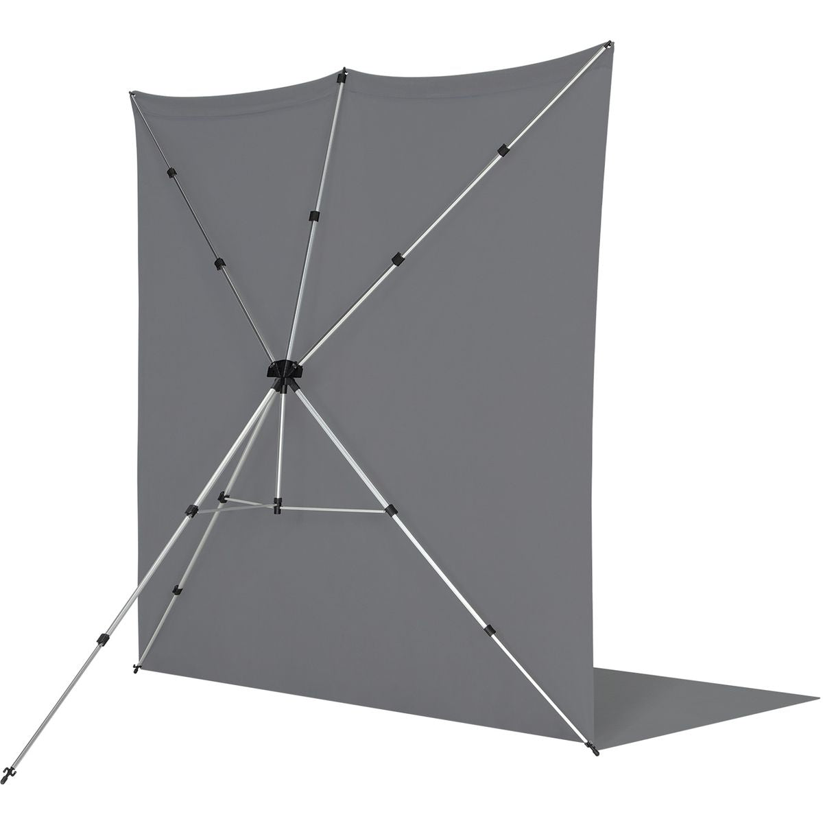 Kit Fond Photo Westcott X-Drop Pro Sweep + Support 2,4 x 4 m, coloris gris, vue 4 