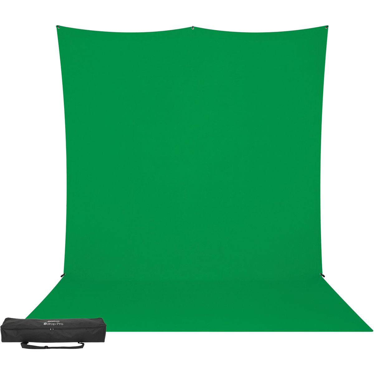 Kit Fond Photo Westcott X-Drop Pro Sweep + Support 2,4 x 4 m, coloris vert chroma key, vue 5 
