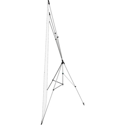 Kit Fond Photo Westcott X-Drop + Support 1,5 x 2,1 m, coloris blanc, vue de profil du support 