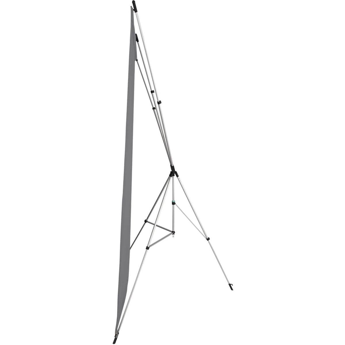 Kit Fond Photo Westcott X-Drop + Support 1,5 x 2,1 m, coloris gris, vue de profil du support 