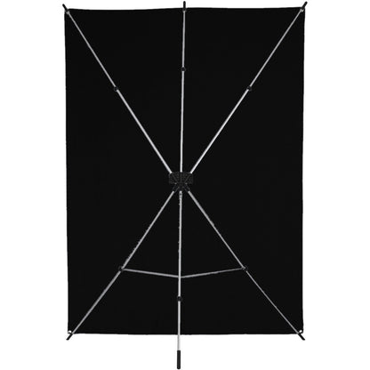 Kit Fond Photo Westcott X-Drop + Support 1,5 x 2,1 m, coloris noir, vue de dos de l'armature du support X-Drop 