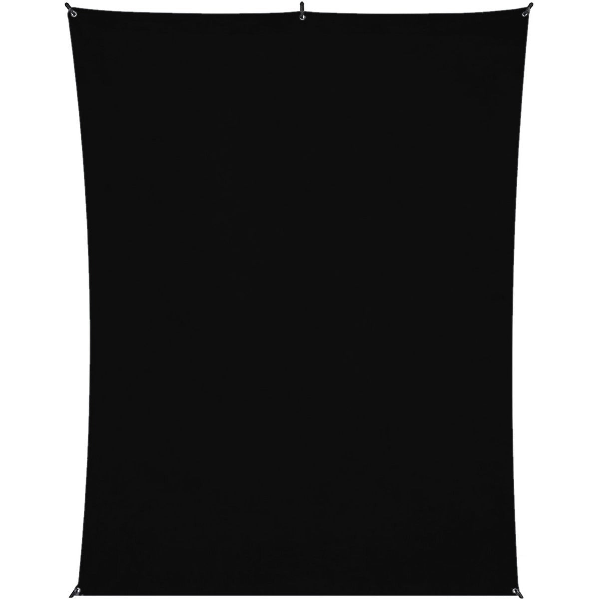 Kit Fond Photo Westcott X-Drop + Support 1,5 x 2,1 m, coloris noir, vue de face 