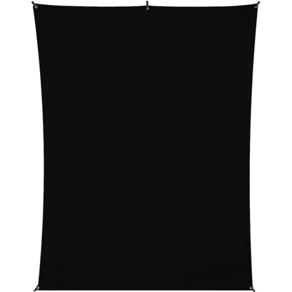 Kit Fond Photo Westcott X-Drop + Support 1,5 x 2,1 m, coloris noir, vue de face 