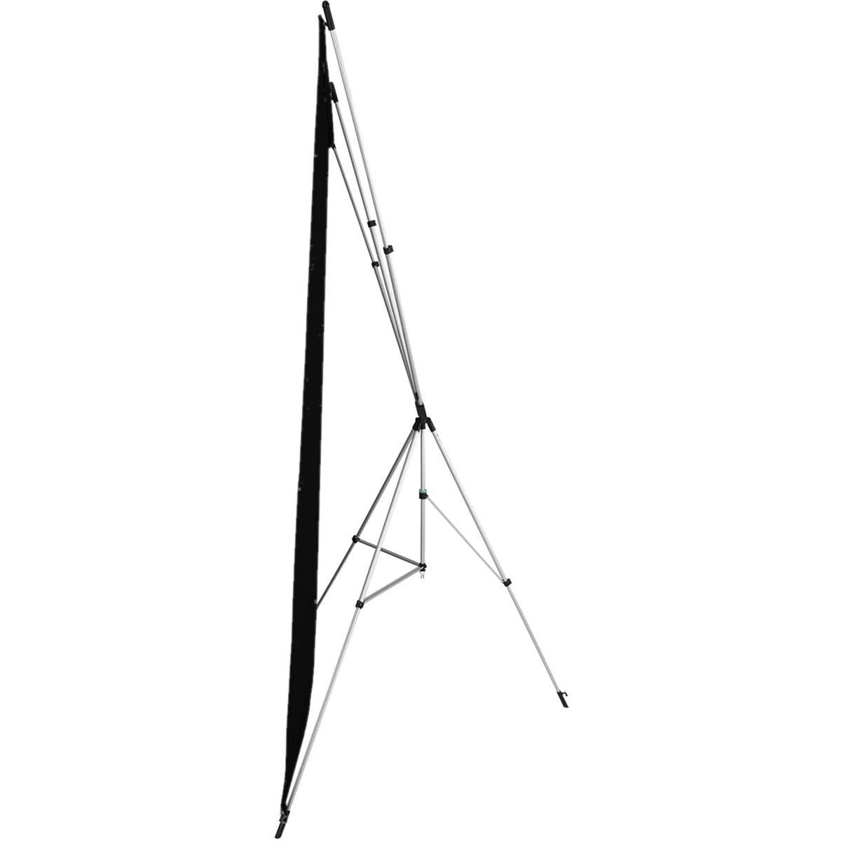 Kit Fond Photo Westcott X-Drop + Support 1,5 x 2,1 m, coloris noir, vue de profil du support 