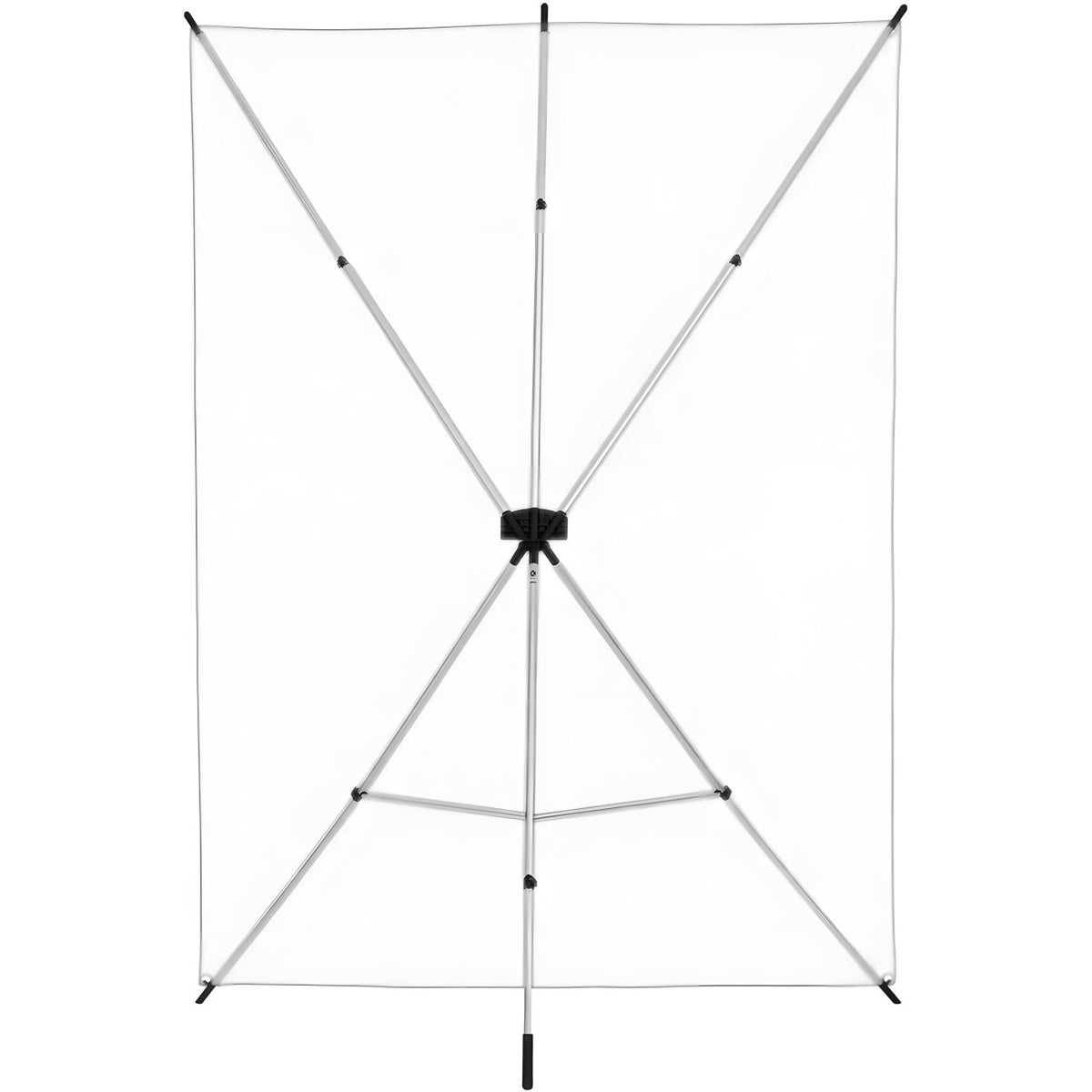 Kit Fond Photo Westcott X-Drop Sweep + Support 1,5 x 3,7 m, coloris blanc, vue de dos de l'armature du support X-Drop #Couleur_Blanc