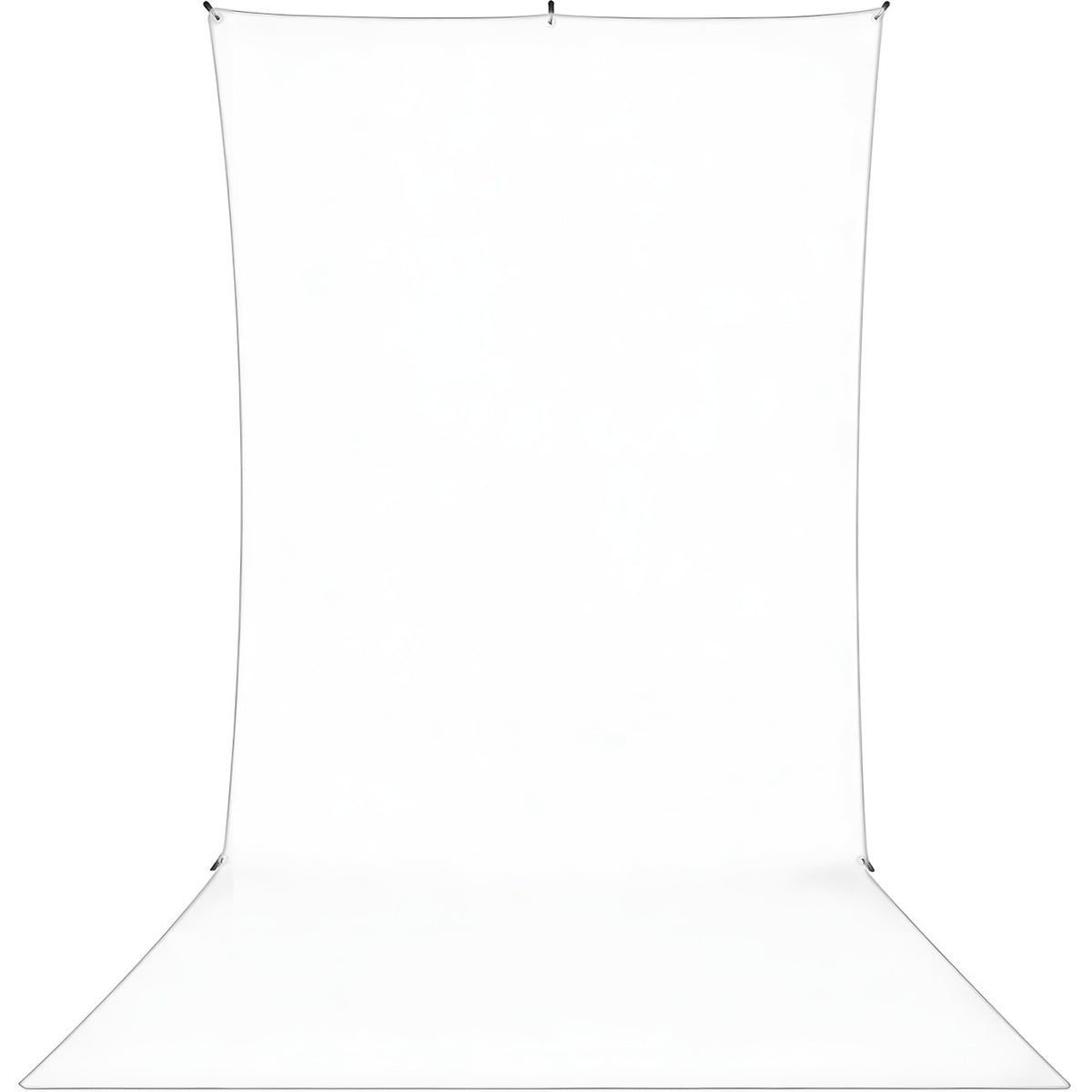 Kit Fond Photo Westcott X-Drop Sweep + Support 1,5 x 3,7 m, coloris blanc, vue de face #Couleur_Blanc