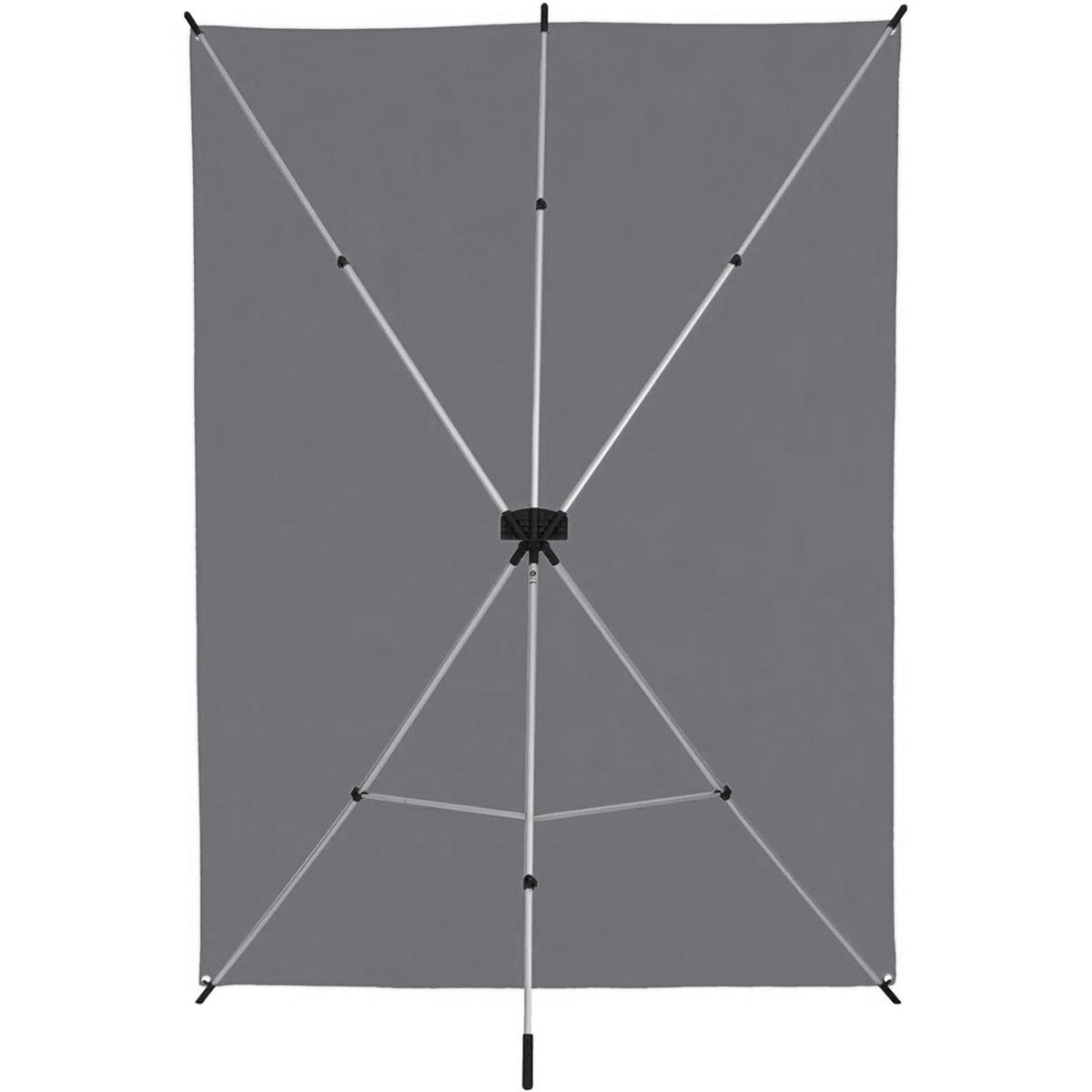Kit Fond Photo Westcott X-Drop Sweep + Support 1,5 x 3,7 m, coloris gris, vue de dos de l'armature du support X-Drop 
