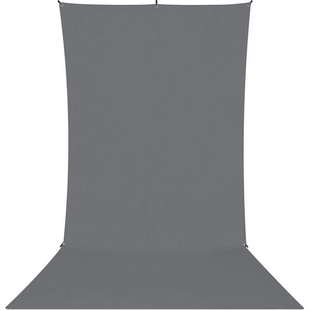 Kit Fond Photo Westcott X-Drop Sweep + Support 1,5 x 3,7 m, coloris gris, vue de face 