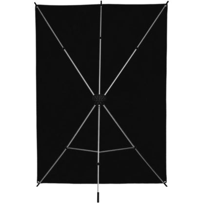 Kit Fond Photo Westcott X-Drop Sweep + Support 1,5 x 3,7 m, coloris noir, vue de dos de l'armature du support X-Drop 