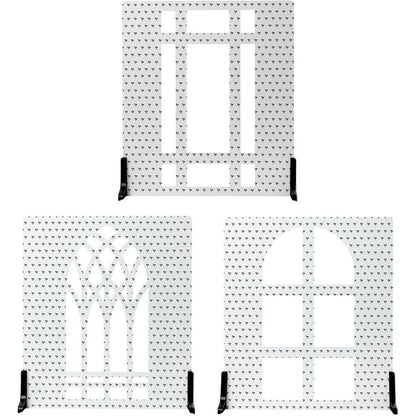 Kit 3 Shadow Boards V-Flat World : grande fenêtre, fenêtre en arc et fenêtre de cathédrale sur leurs pieds
