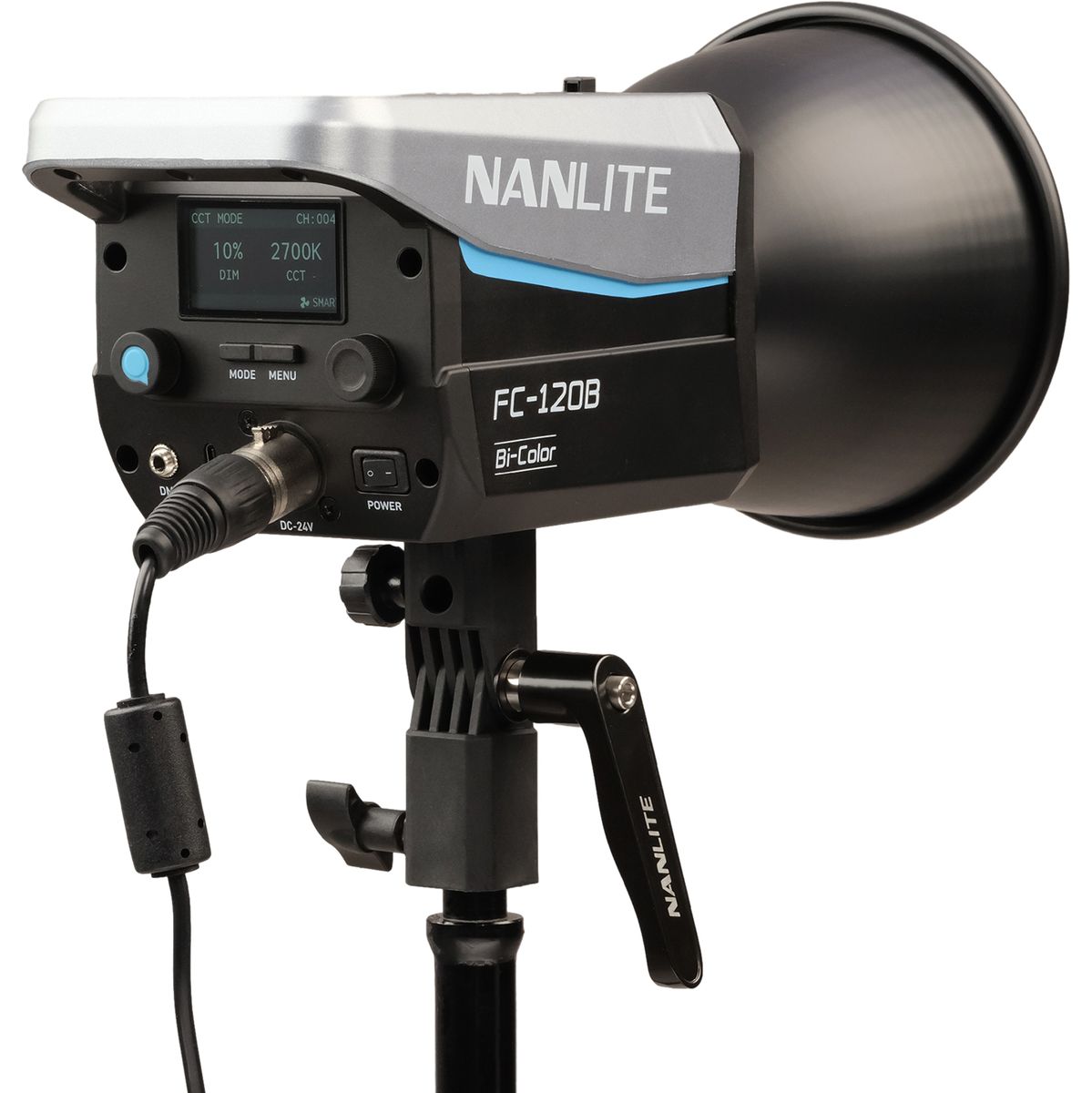 Lampe LED Nanlite FC-120B, écran de contrôle
