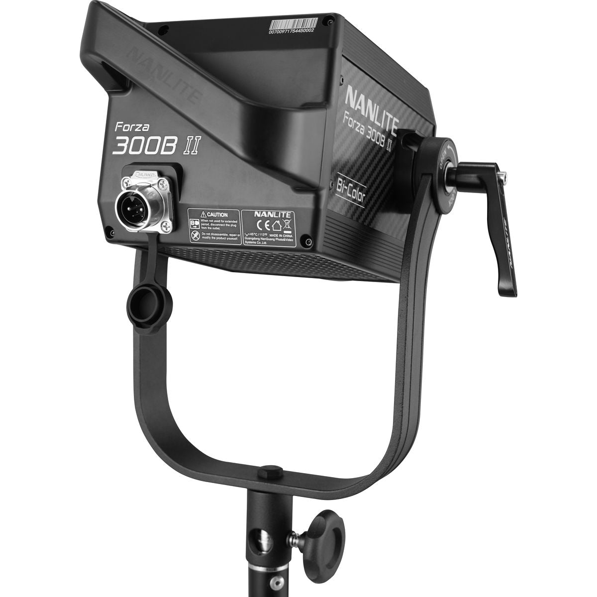 Lampe LED Nanlite Forza 300B II, emplacement batterie V-Mount
