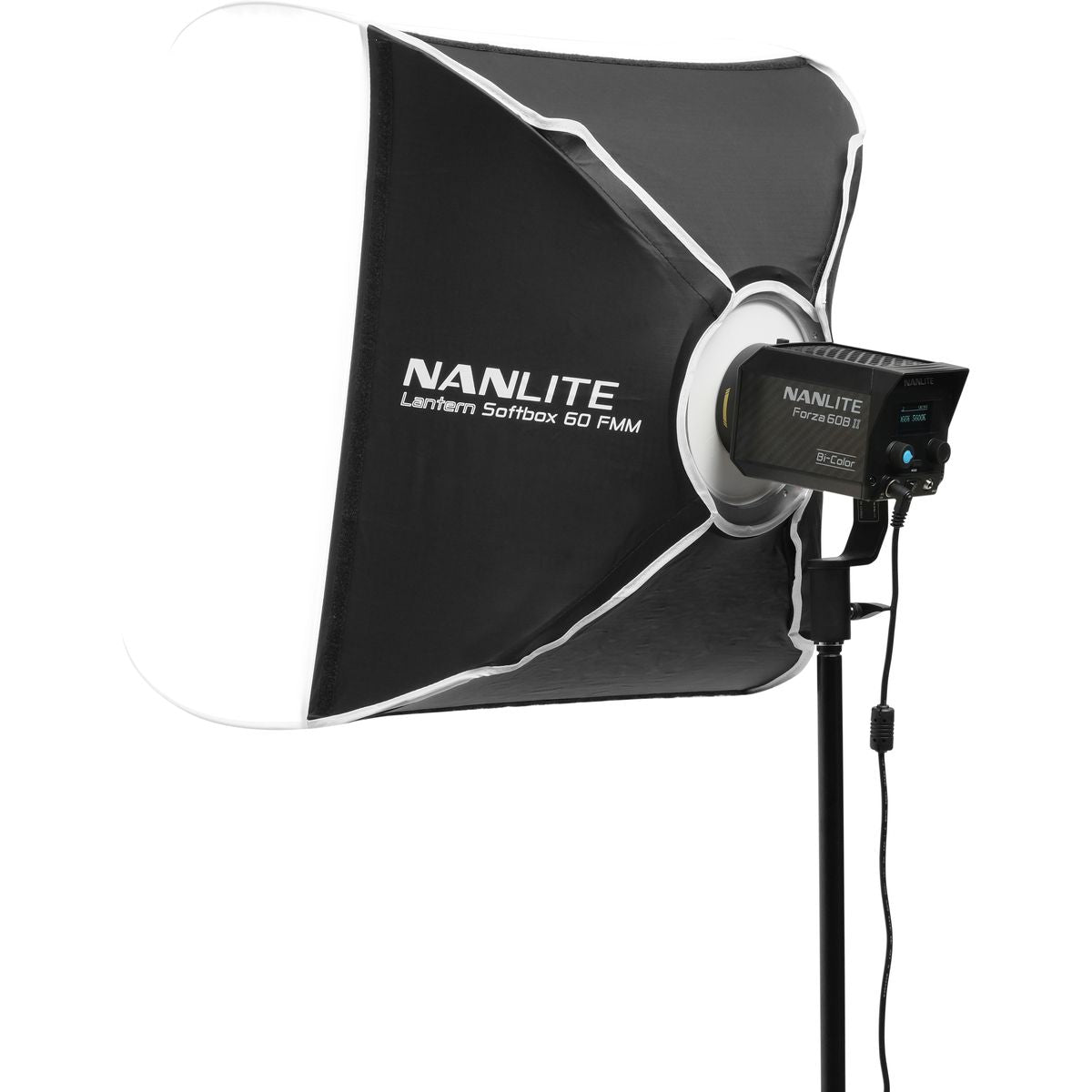 Lampe LED Nanlite Forza 60B II, écran OLED