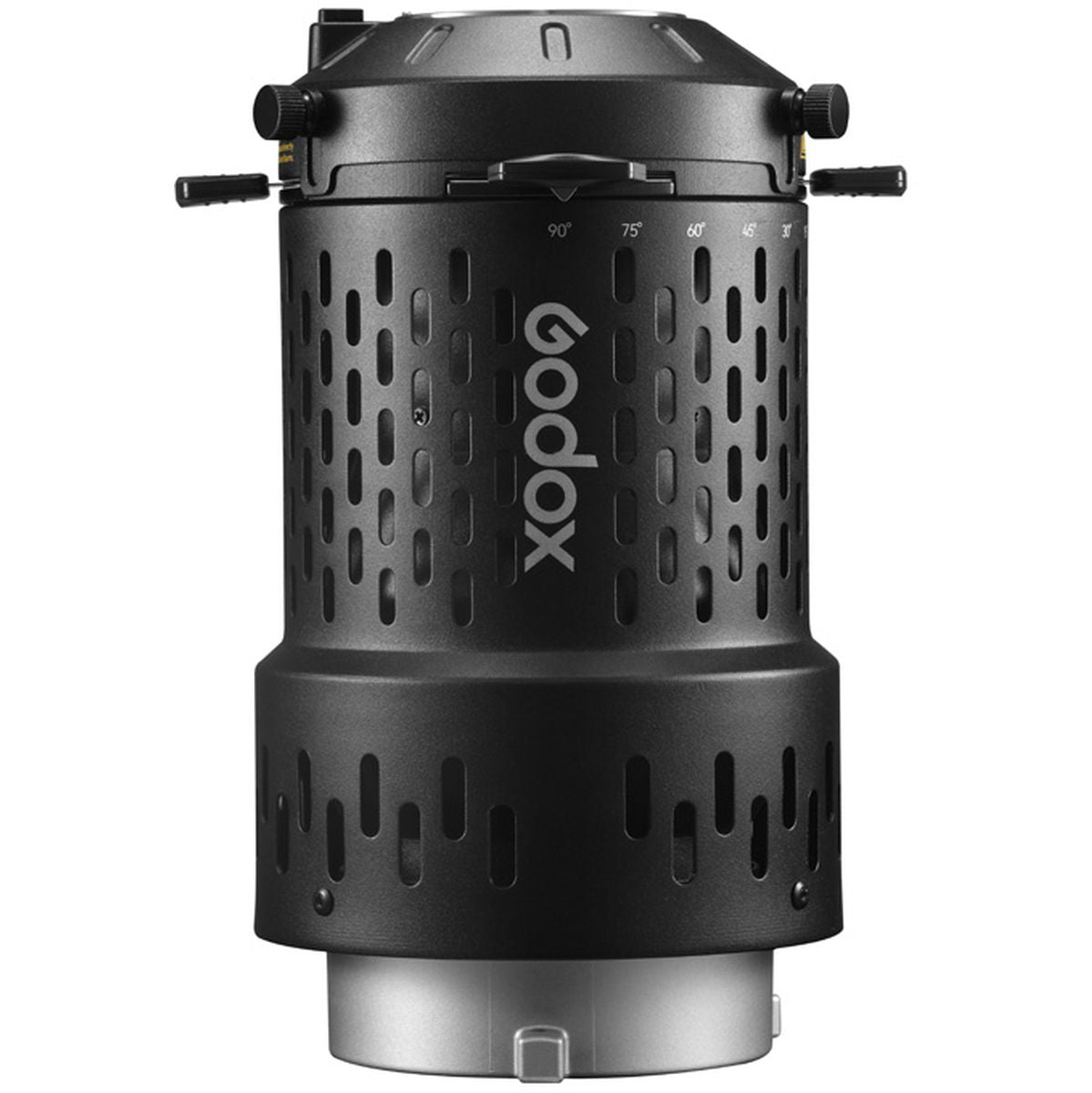 Modeleur projecteur gobo Godox, packaging et accessoires fournis