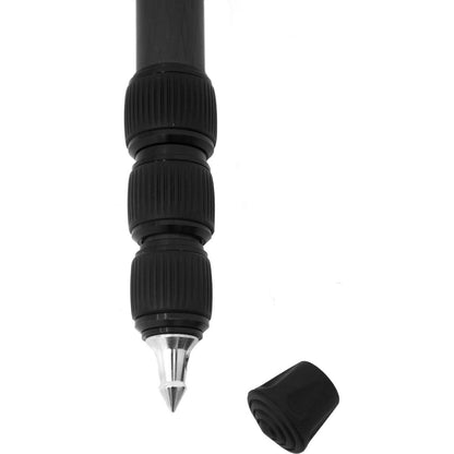 Bagues twist-lock et embout en caoutchouc dévissé du monopode Caruba Travelstar 156