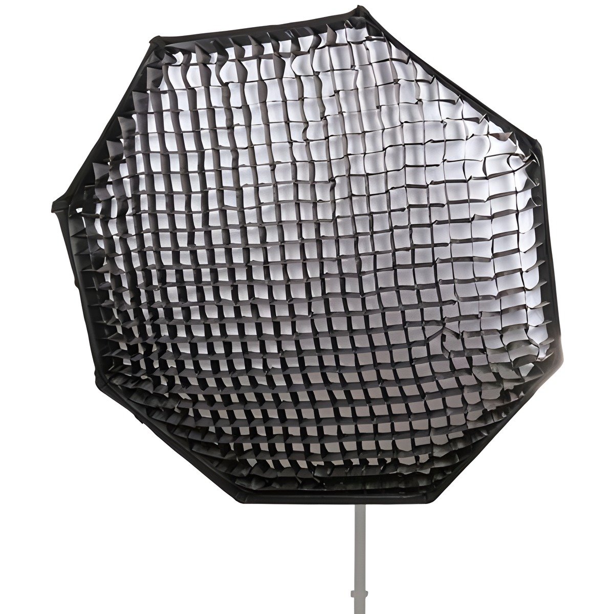 Octabox Falcon Eyes SR-SBQH1000 vue de face avec sa grille nid d'abeille OB9HC en place
