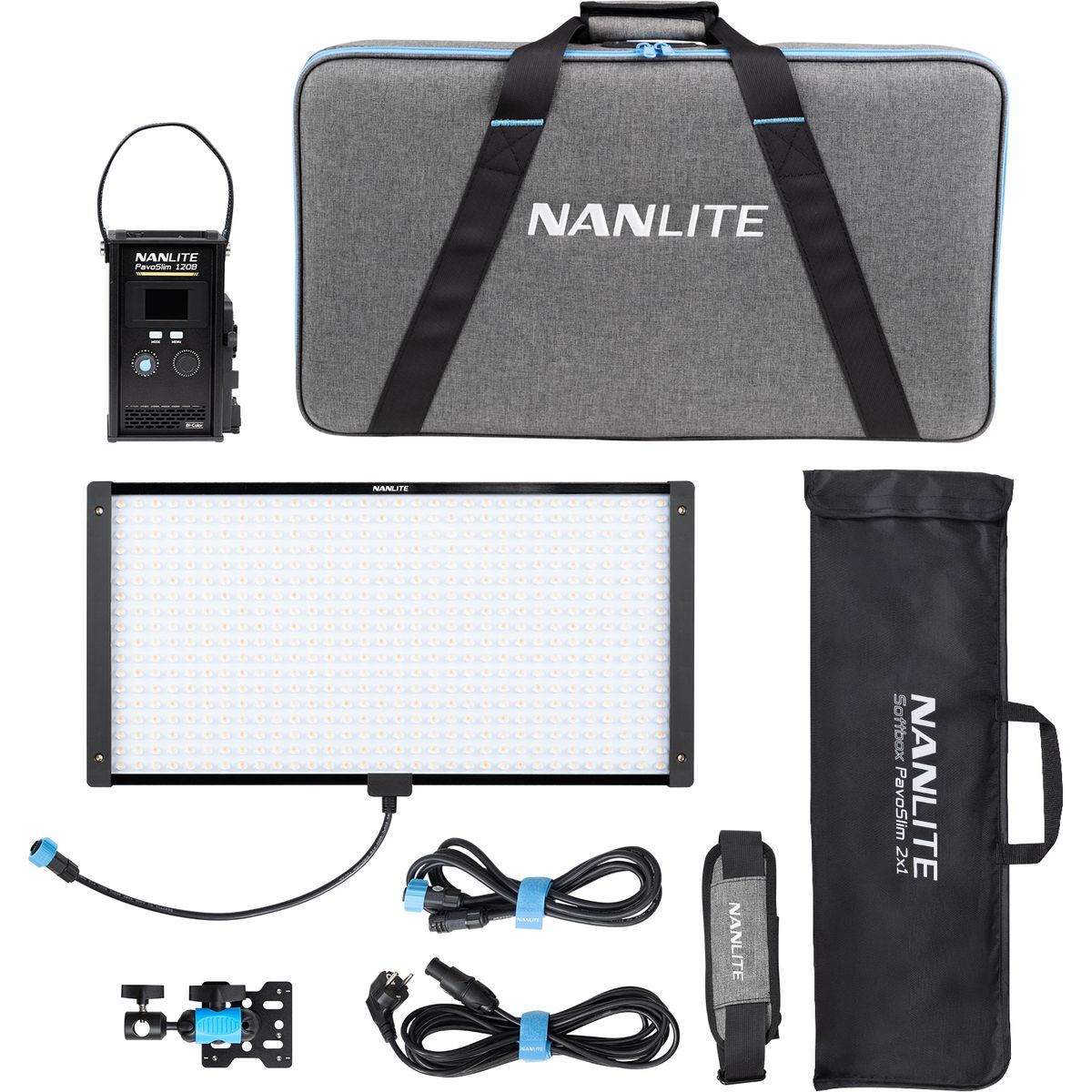 Panneau LED Nanlite Pavoslim 120B, vue de face