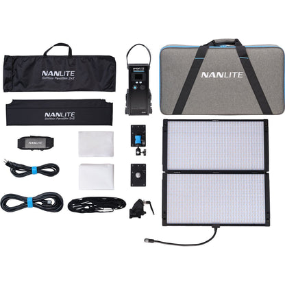 Panneau LED Nanlite Pavoslim 240C, vue de face