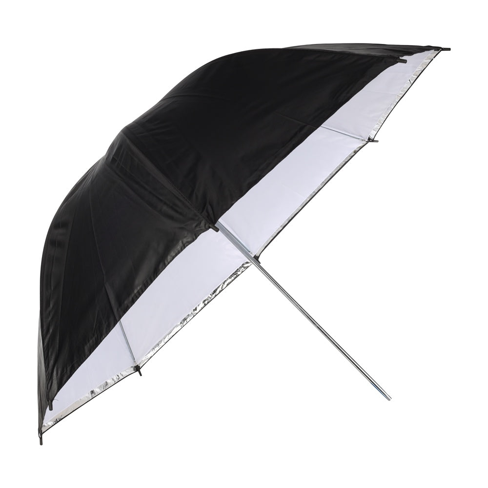 Parapluie réversible Linkstar PUK-84WB de 100 cm ouvert, intérieur blanc et dos noir