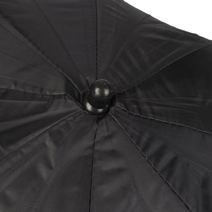 Embout central et coutures de la toile noire du parapluie Linkstar PUK-84WB